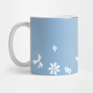 white flower Mug